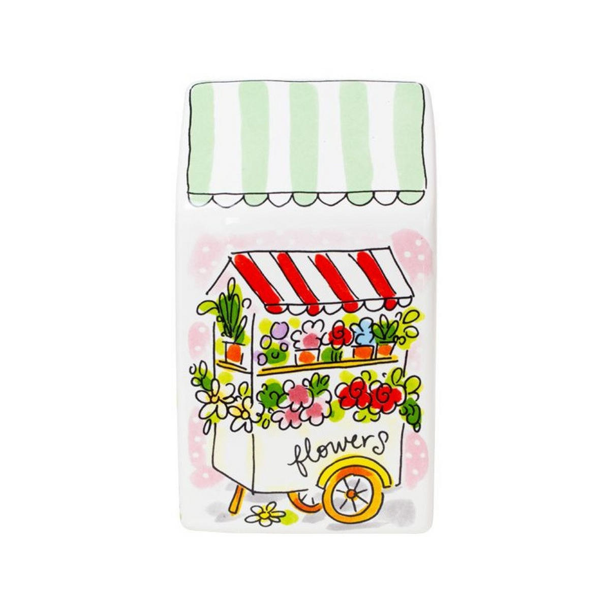 SPARDOSEN Happy in Bunt - 14cm - Multicolor, Keramik (8/14/8cm) - Blond Amsterdam