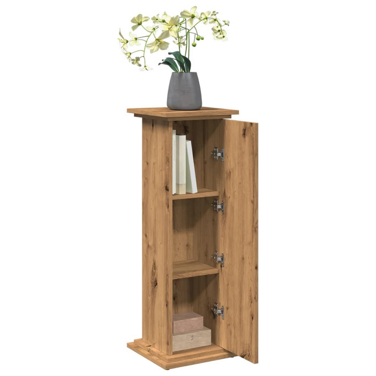POSTAMENT Mit Stauraum Artisan-Eiche 31/30/90 Cm Holzwerkstoff - Braun, Holzwerkstoff (31/90/30cm) - vidaXL