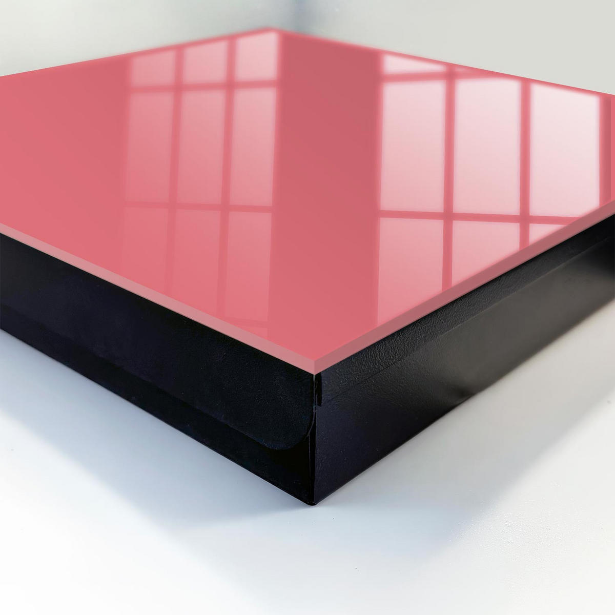 SCHLÜSSELBOX Schwarz 30x30 cm- Türöffnung nach rechts - Lachsfarben - Pink, Metall (30/30/5cm) - TULUP