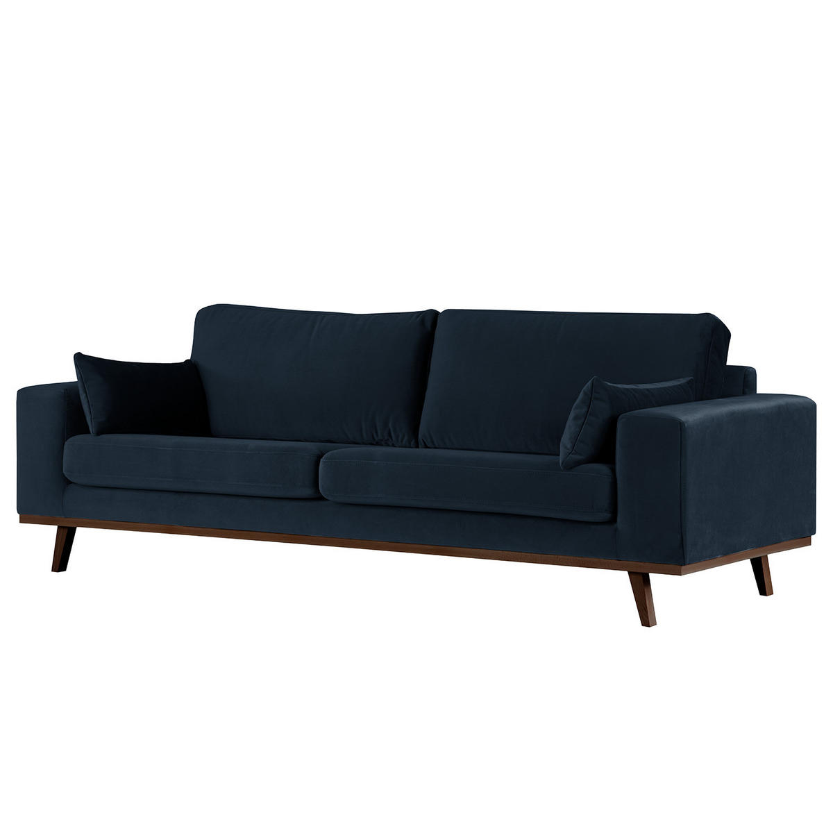 2-SITZER SOFA - Buchefarben/Dunkelblau, Textil (197/81/88cm) - home24