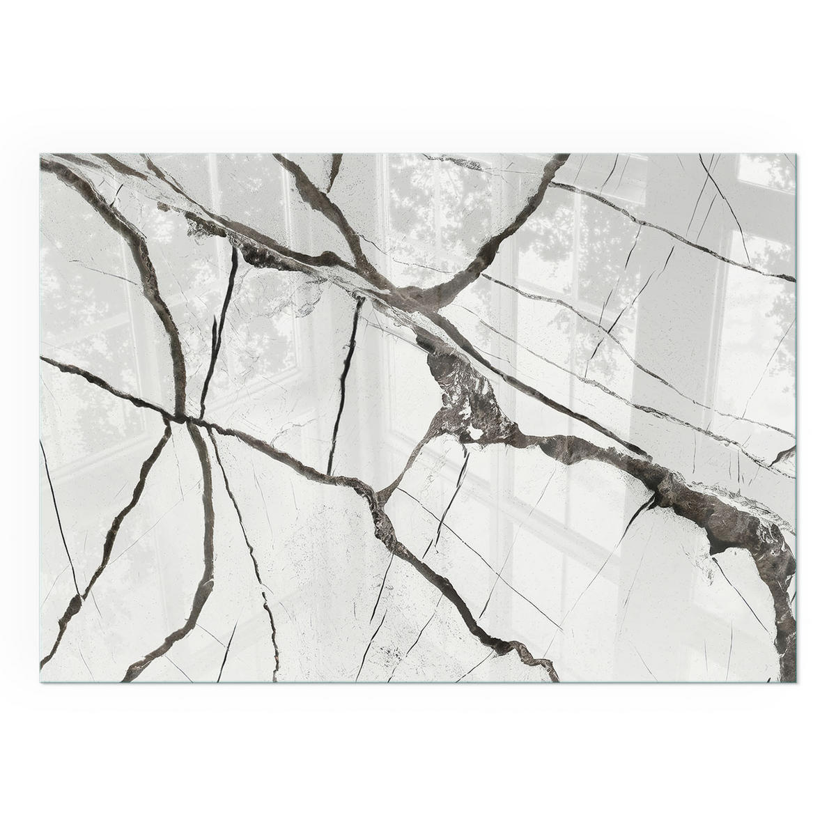 GLASPLATTE für Kamin 100x70 cm - Weiß, Glas (100/70/0.4cm) - TULUP