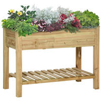 HOCHBEET DE-16047 mit integrierter Bewässerung Grün - Grün, Holzwerkstoff (91/76/51cm) - ComfortXL