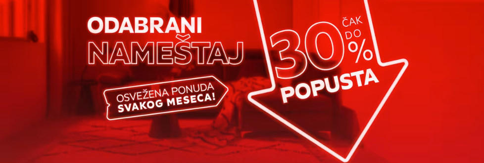 Popust u Lesnini na posebno odabran nameštaj