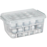 WEIHNACHTSKUGELN Set 70er-Set - Silberfarben, Kunststoff (28/16/37cm) - Home Styling Collection