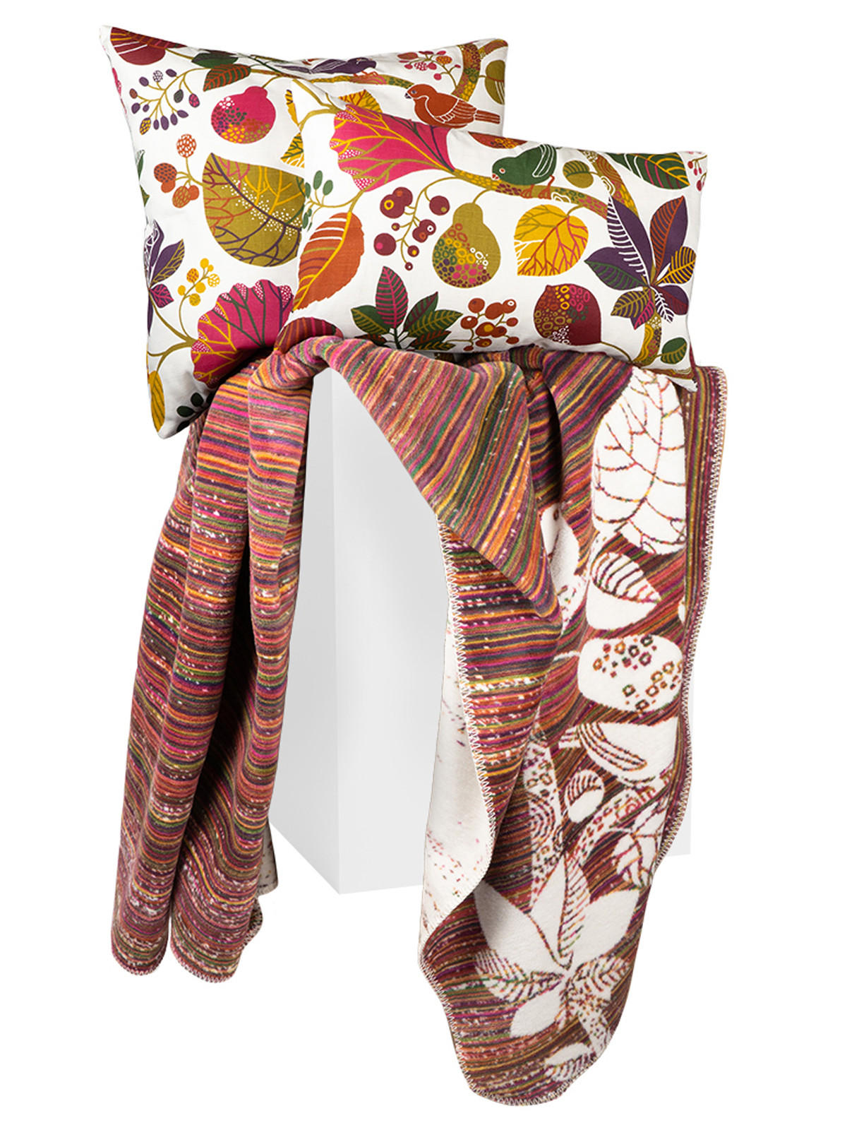 WENDE-WOHNDECKE Zauberwald Baumwoll-Mischgewebe 150/200 cm - Multicolor, Textil (150/200cm) - beties Heimtextil