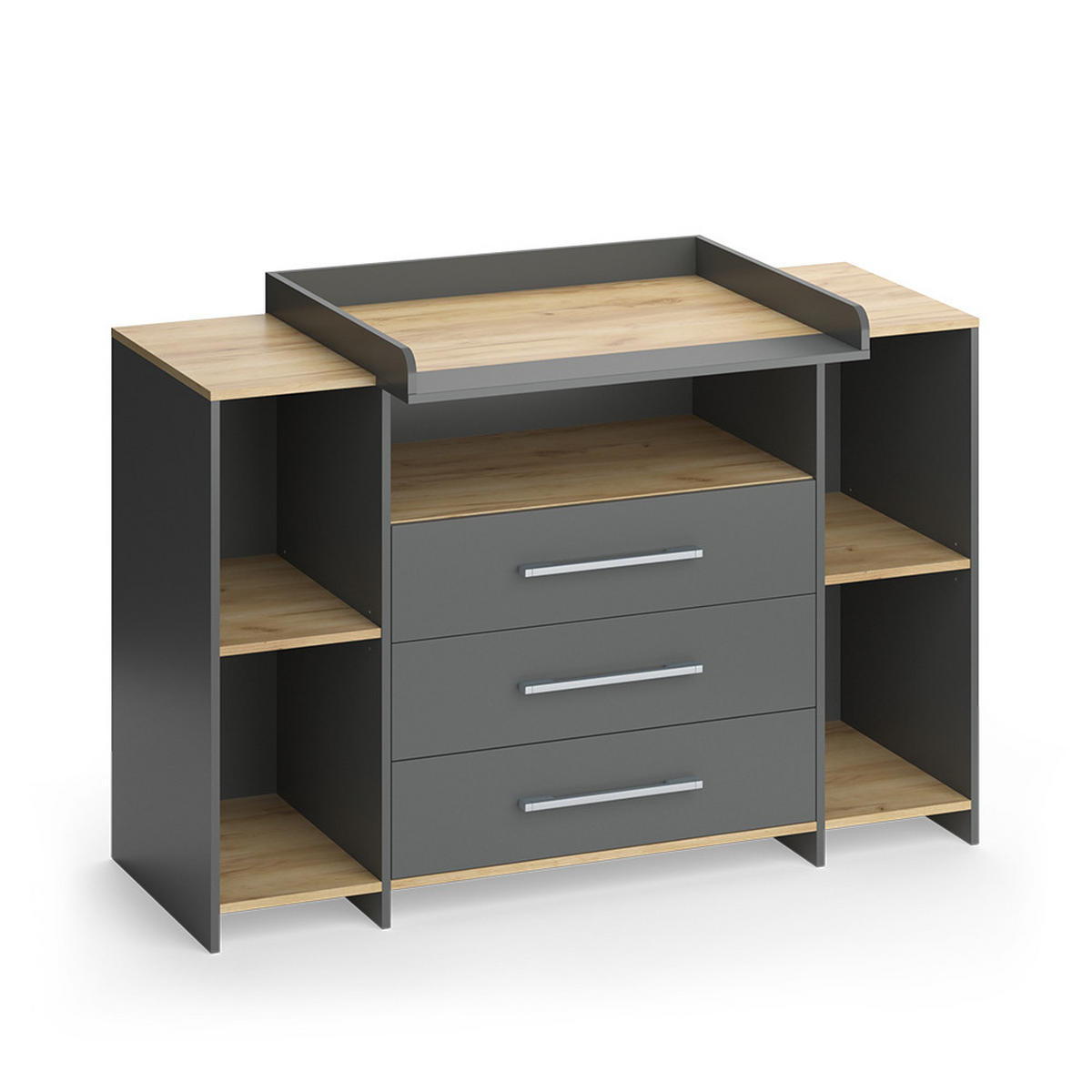 Honigeiche/Anthrazit, Holzwerkstoff (143.2/93/53.1cm) - Vicco