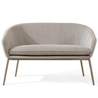 GARTENSOFA SOLIS Loungesofa, - Braun, Textil/Metall (118/76/66cm) - KONSIMO®
