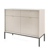 SIDEBOARD NANAIMO KOM2-2D2S Profilierte Fronten, Kaschmir - Kaschmir, Holzwerkstoff/Kunststoff (104/83/39cm) - Komodee