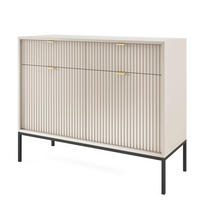 SIDEBOARD NANAIMO KOM2-2D2S Profilierte Fronten, Kaschmir - Kaschmir, Holzwerkstoff/Kunststoff (104/83/39cm) - Komodee