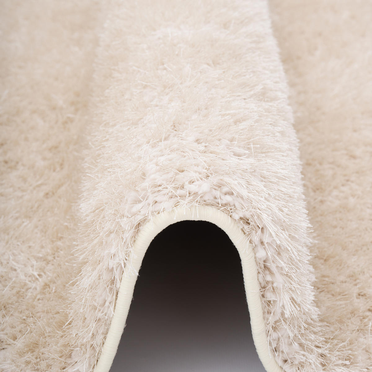 HOCHFLOR SHAGGY TEPPICH FEELING MIX RUND - Beige, Textil (100/100cm) - Snapstyle