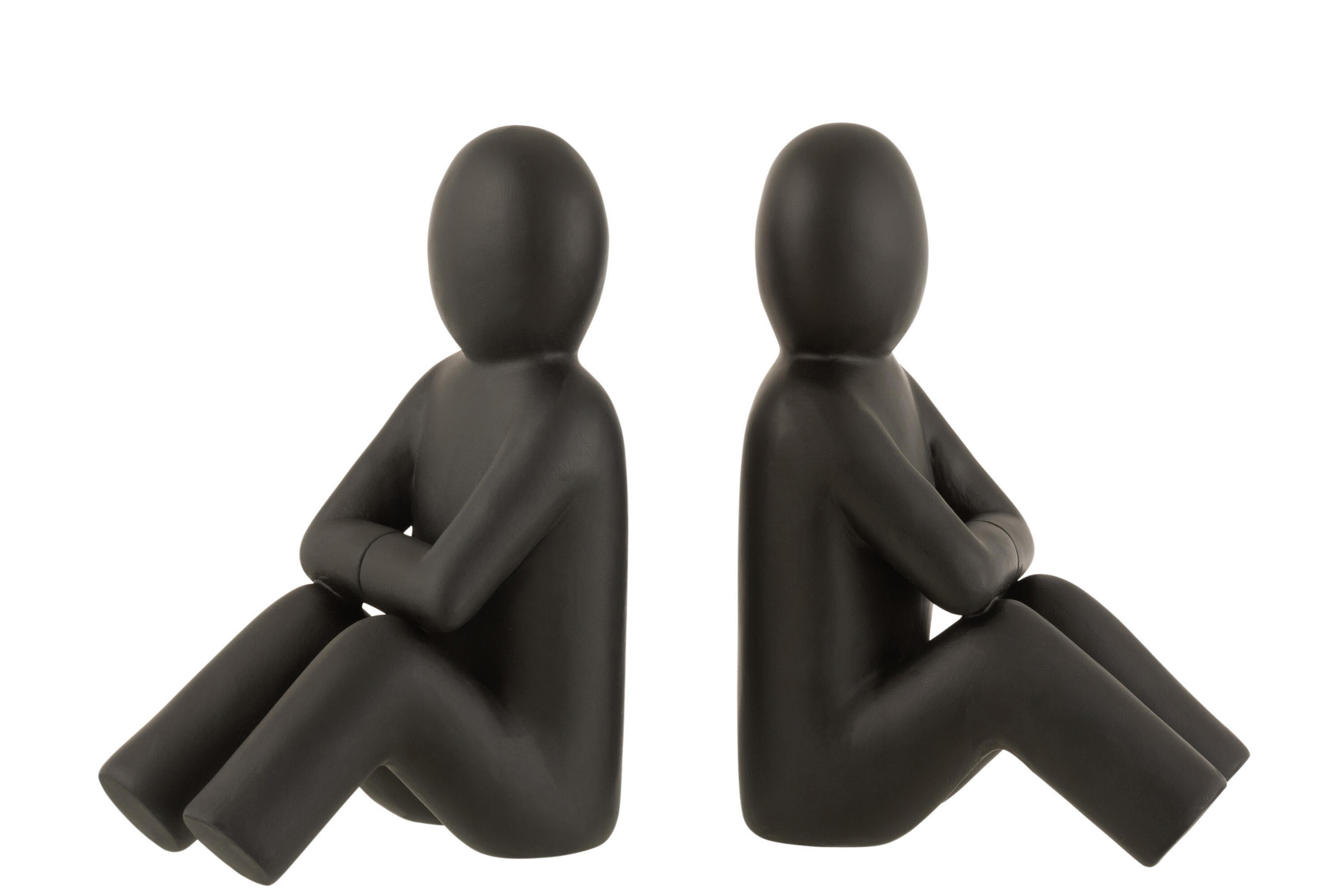 J-Line Buchstutze Schwarz 9x24x16 cm