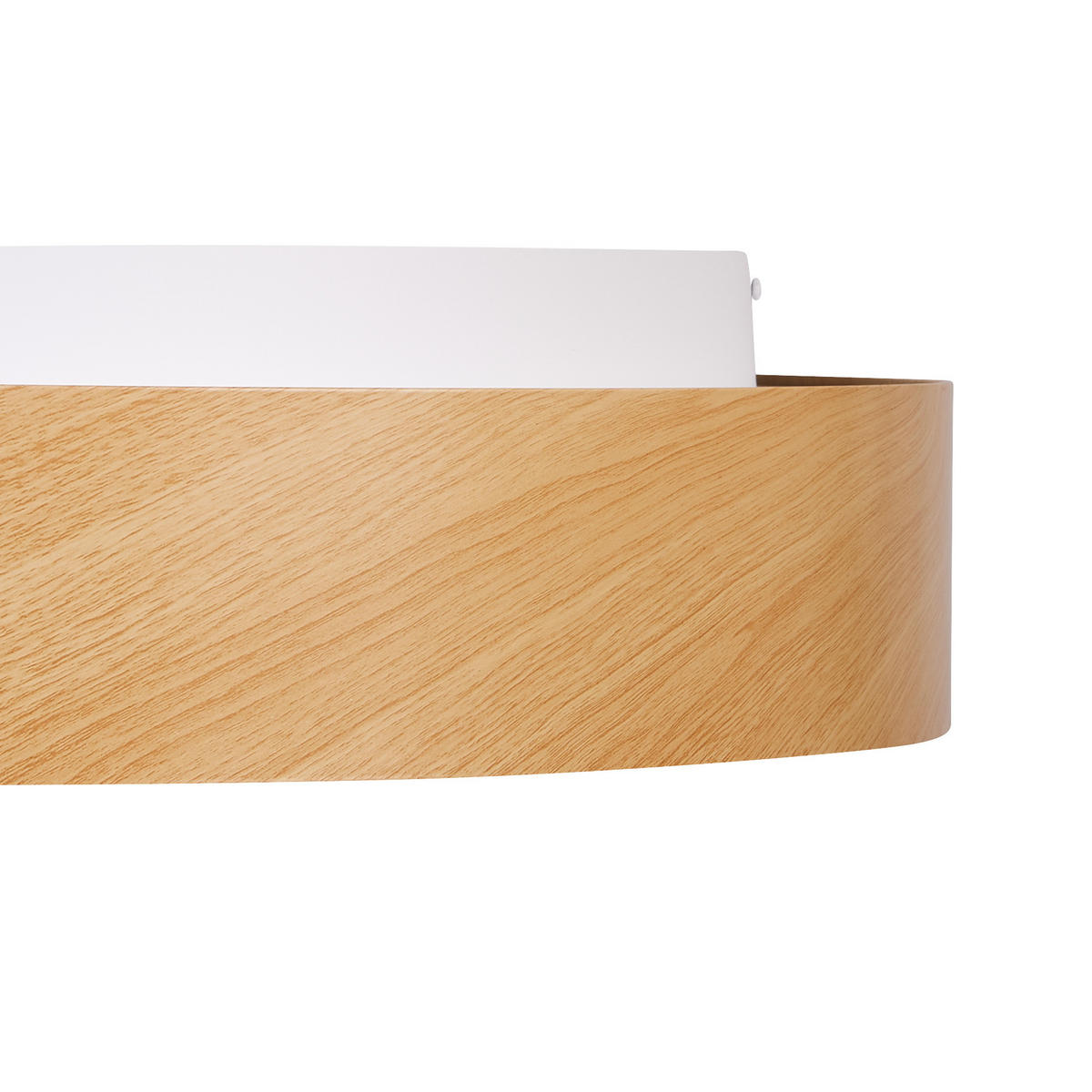 LED-DECKENLAMPE Heller Holzfarbton Bragoto - Hellbraun, Metall (60/60/9cm) - Beliani