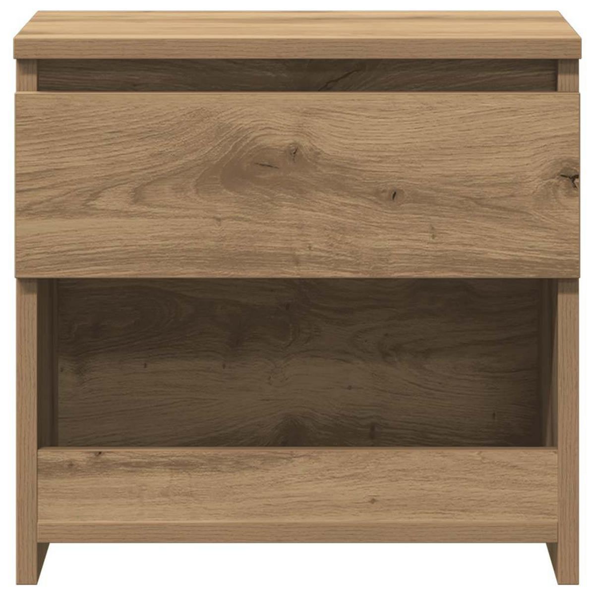 NACHTTISCH mit 1 Schublade 40/30/39 cm aus Holzwerkstoff in Artisan-Eiche Dekor - Eiche Artisan, Holz (40/39/30cm) - vidaXL