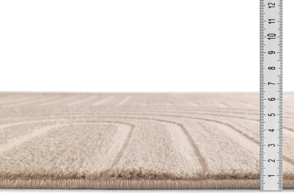 BOHO-TEPPICH Beige 120x160 cm - Beige, Textil (120/160cm) - Tesso Living