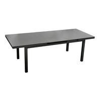 GARTENTISCH Chicago Aluminium ausziehbar 180-240/100/75 cm - Grau, Glas (180/100/75cm) - Green Spirit