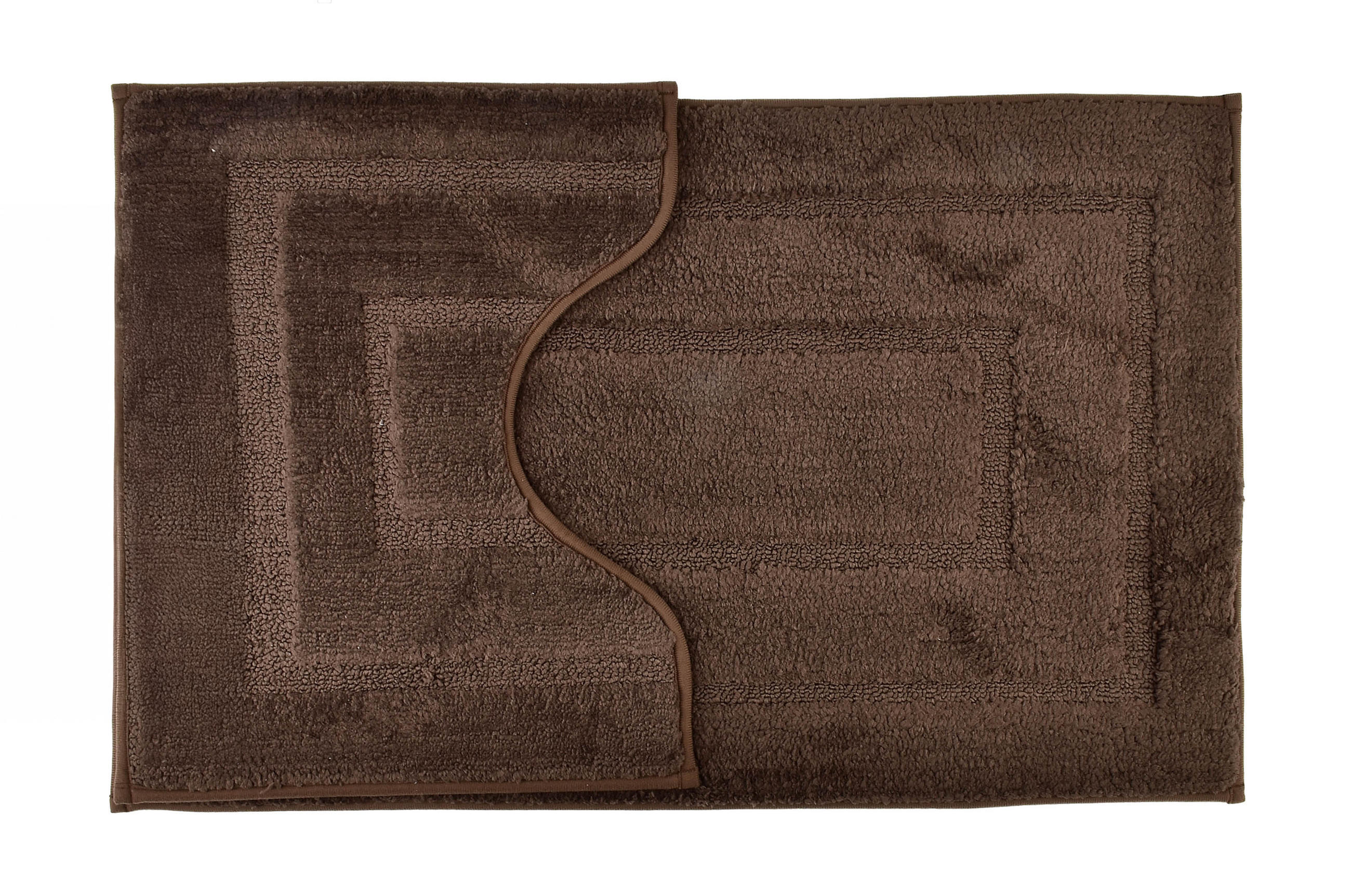 BADTEPPICH Zac Braun 80/50/2 cm Textilien - Braun, Textil (50/80cm) - Mondex