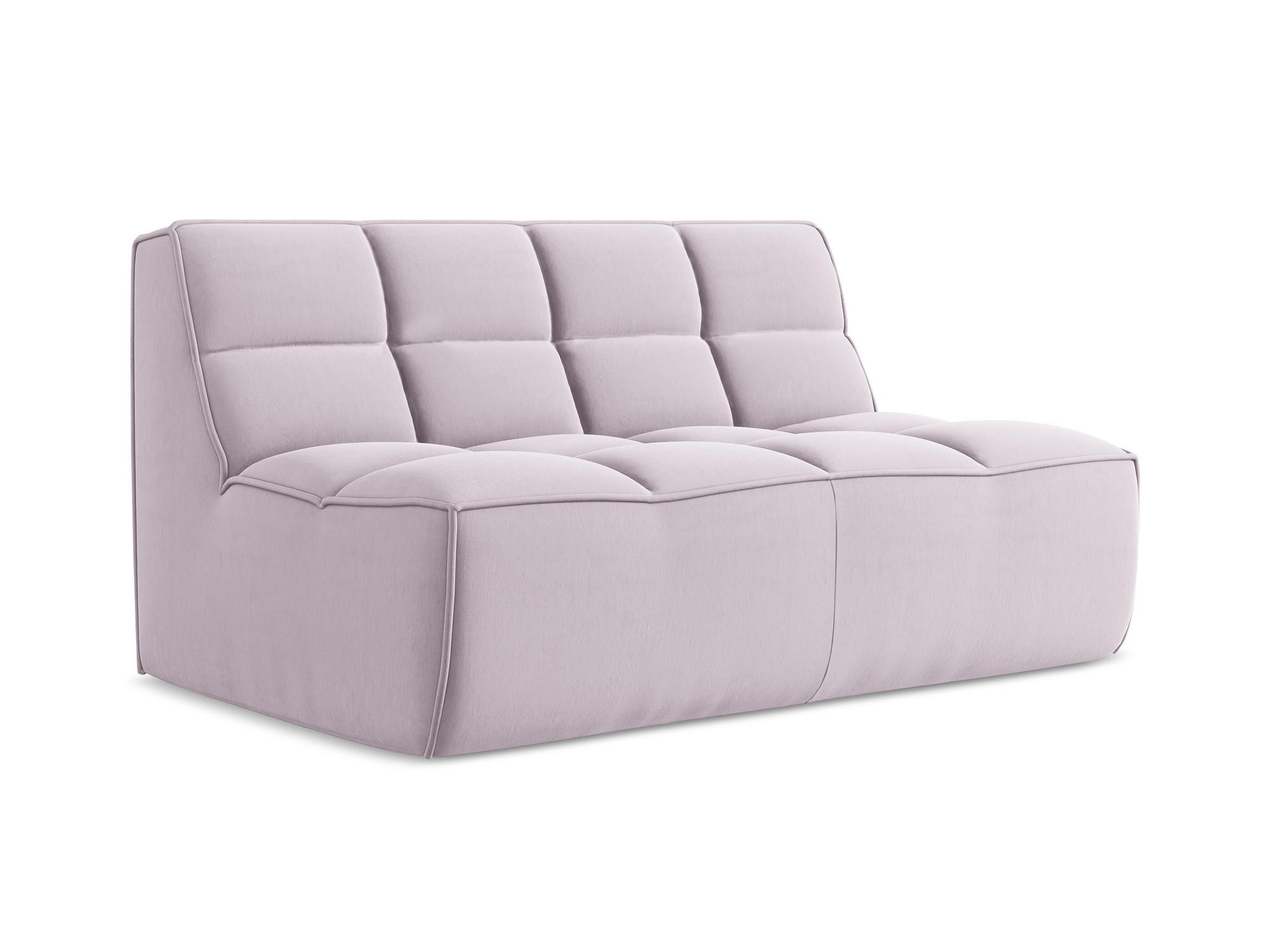 2-SITZER-SOFA Samt Stoff Violett - Lila/Flieder, Kunststoff/Textil (160/75/93cm) - Makamii