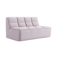 2-SITZER-SOFA Samt Stoff Violett - Lila/Flieder, Kunststoff/Textil (160/75/93cm) - Makamii