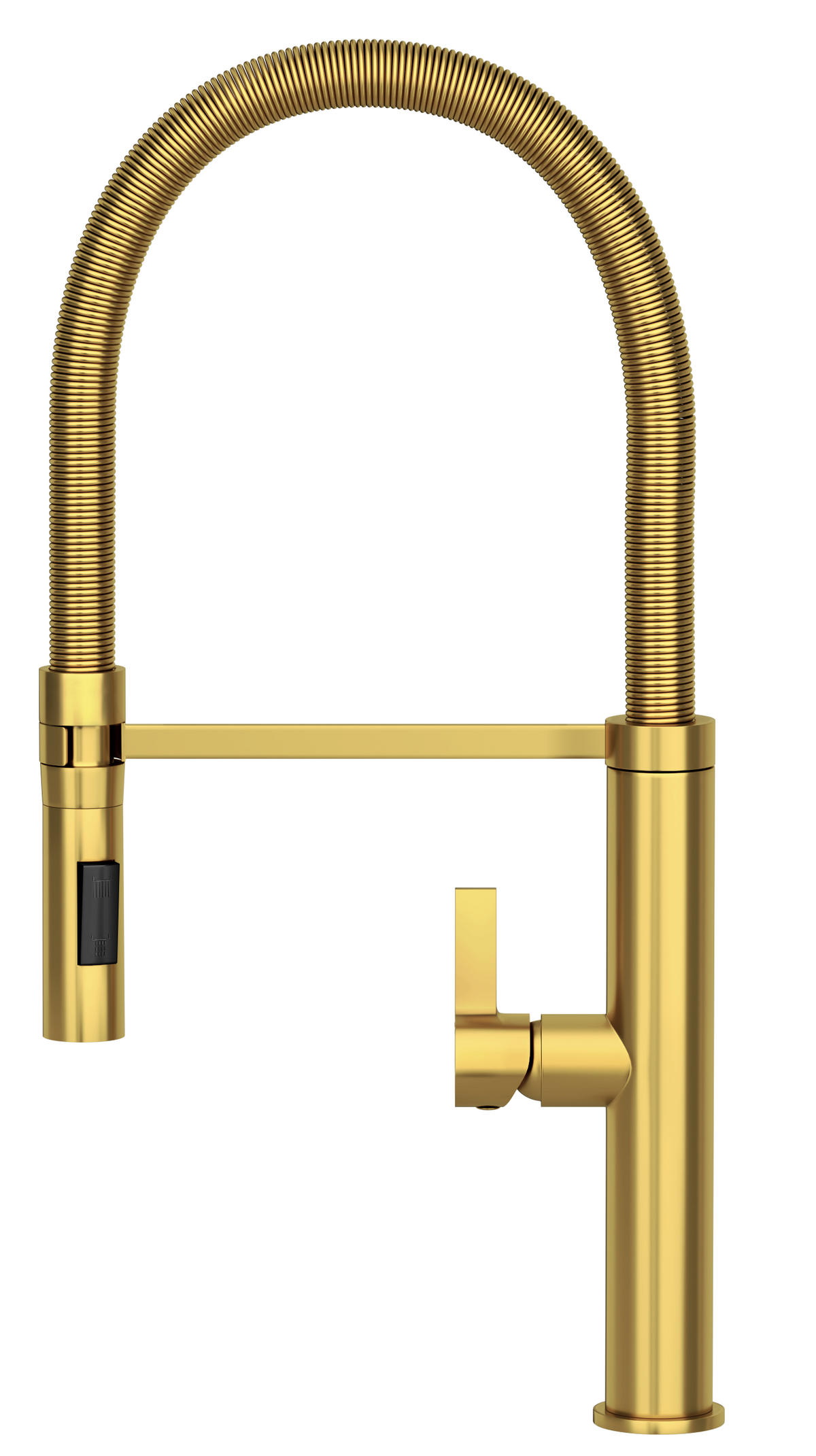 SPÜLBECKEN Napo Weiß 3-tlg. 550/420 mm Unterbau Granit inklusive Armatur Gold und Siphon - Weiß, Stein (55/42/20cm) - Granitan