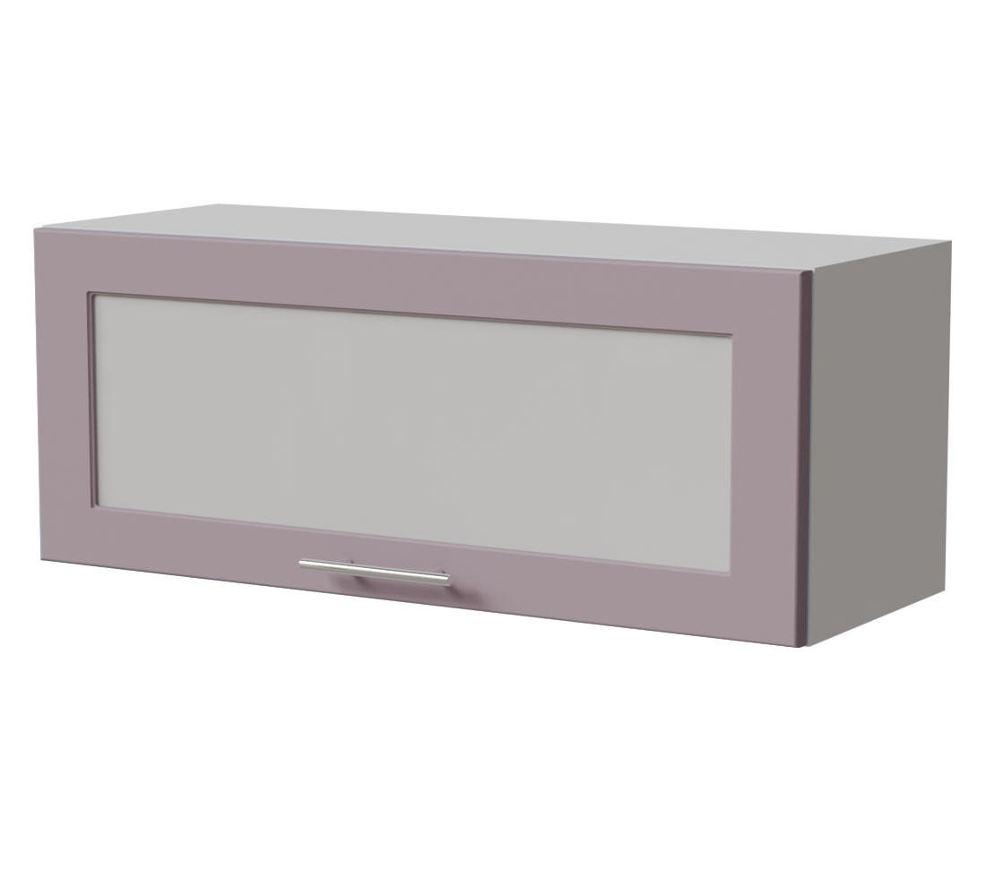 KLAPPHÄNGESCHRANK Bari W4BS/90 WKF Weiß / RAL 4009 pastellviolett 90 / 32,5 / 36cm Blum Aventos - Violett/Weiß, Holz/Holzwerkstoff (90/36/32.5cm) - Feldmann-Wohnen