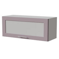 KLAPPHÄNGESCHRANK Bari W4BS/90 WKF Weiß / RAL 4009 pastellviolett 90 / 32,5 / 36cm Blum Aventos - Violett/Weiß, Holz/Holzwerkstoff (90/36/32.5cm) - Feldmann-Wohnen