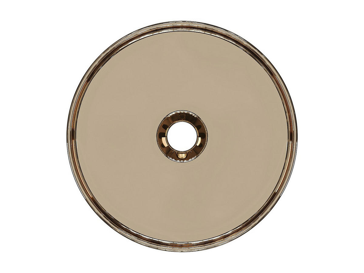 AUFSATZWASCHBECKEN - Keramik - Kupferfarben - 36 cm - KANELLE II - Braun, Keramik (36/12/36cm) - Vente-Unique