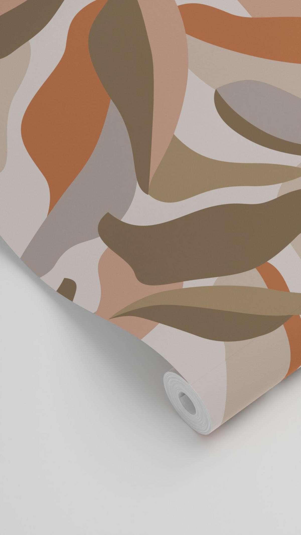 TAPETE tropische Blätter 50 x 900 cm - Terracotta, Papier (50/900cm) - ESTAhome
