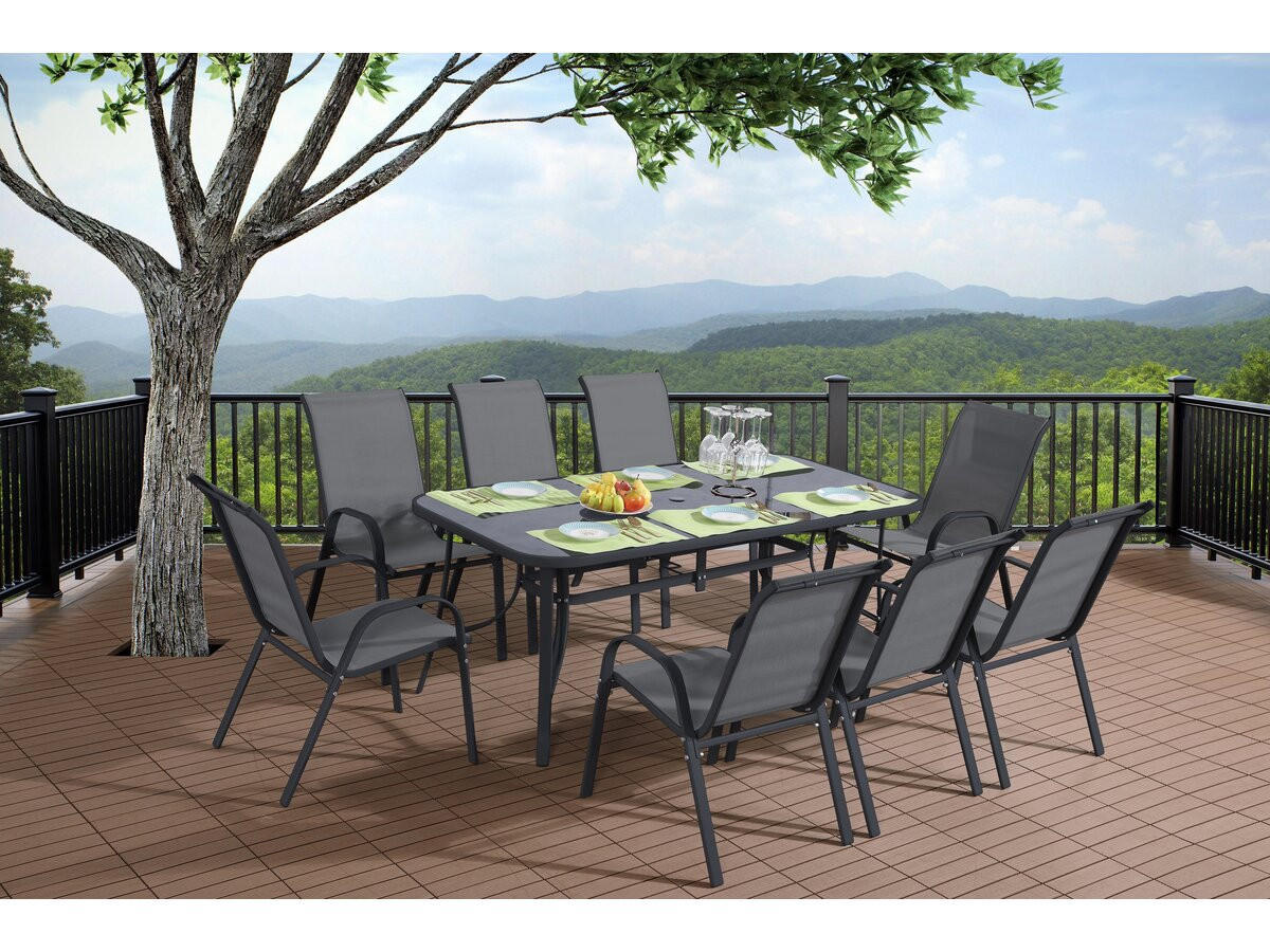 GARTENTISCH cordoba Grau - Grau, Glas (180/90/72cm) - Habitat Garten