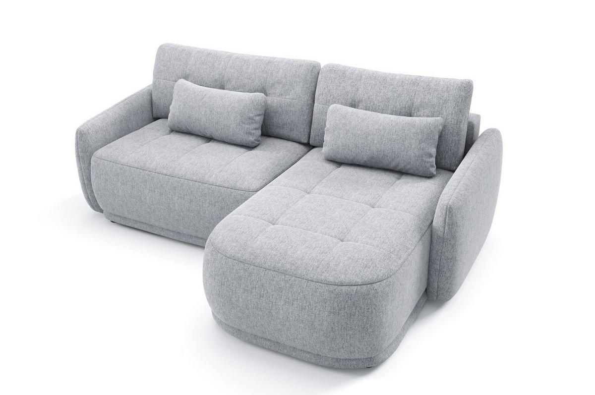 ECKSOFA Krabi Dunkelgrün, mit Schlaffunktion - Dunkelgrün, Textil (240/167cm) - Bettso