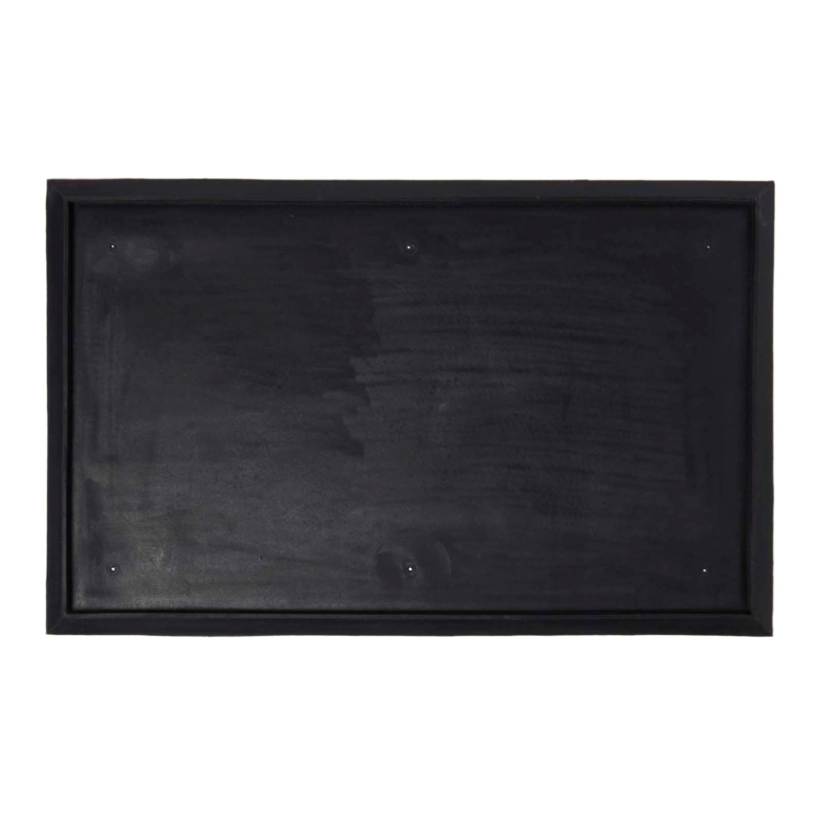 FUSSMATTEN-UNTERLAGE – Gummi, 50/81 cm - Schwarz, Naturmaterialien (50/81cm) - Homescapes
