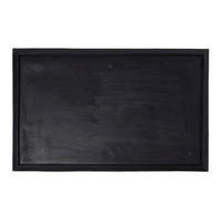 FUSSMATTEN-UNTERLAGE – Gummi, 50/81 cm - Schwarz, Naturmaterialien (50/81cm) - Homescapes
