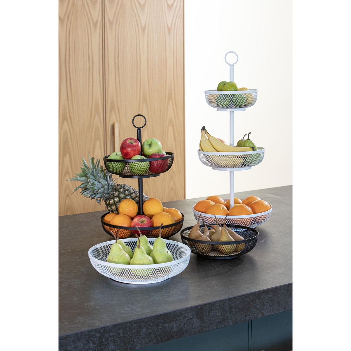 ETAGEREN Olsen mit 3 Etagen - Weiß, Metall (31.5/54cm) - Ladelle