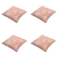 DEKORATIONSKISSEN Napels - Rosa - 50/50/10 cm - 4er-Set - Pink, Textil (50/50cm) - Madison