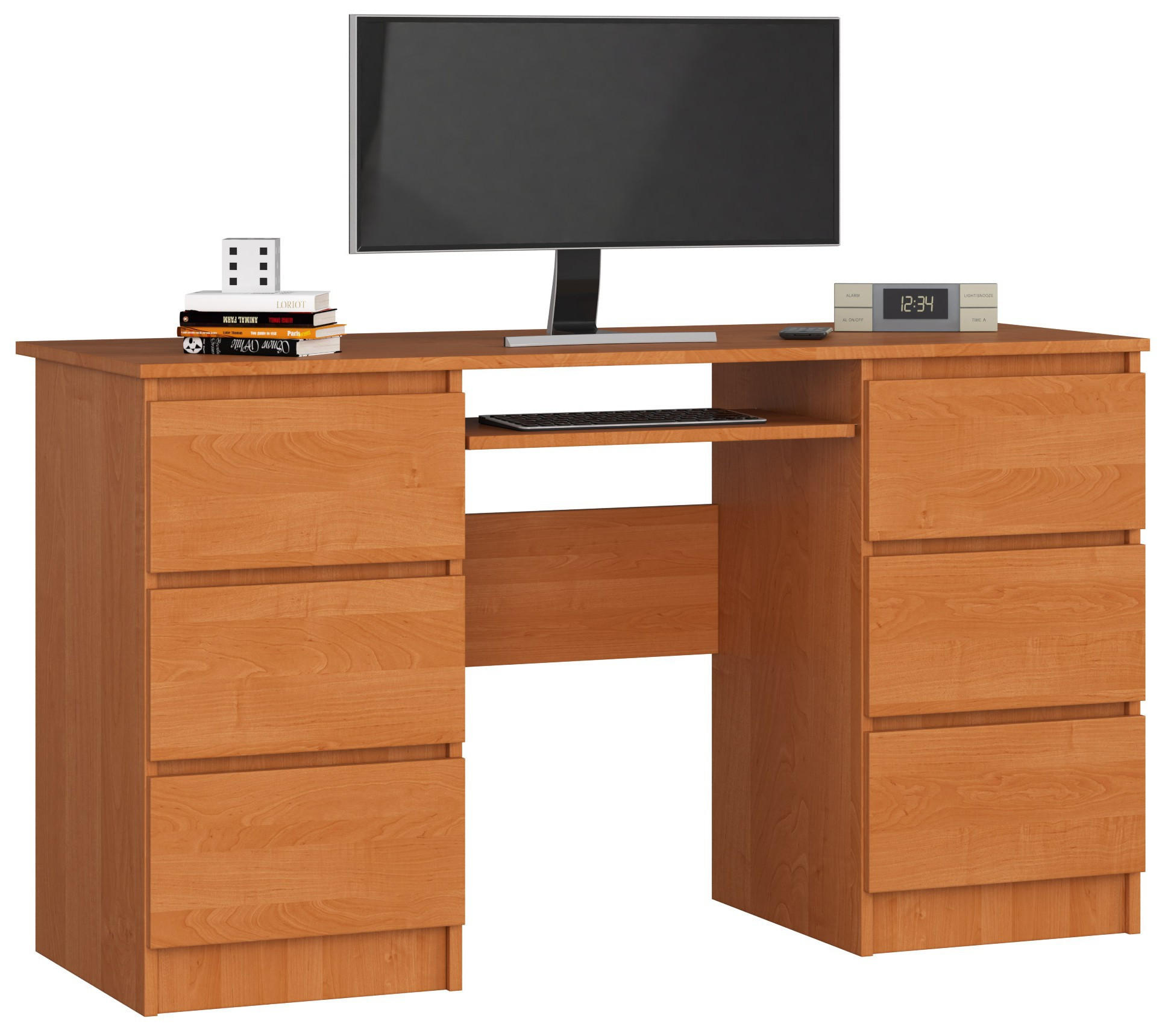Akord Schreibtisch Erle 135x77x50 cm