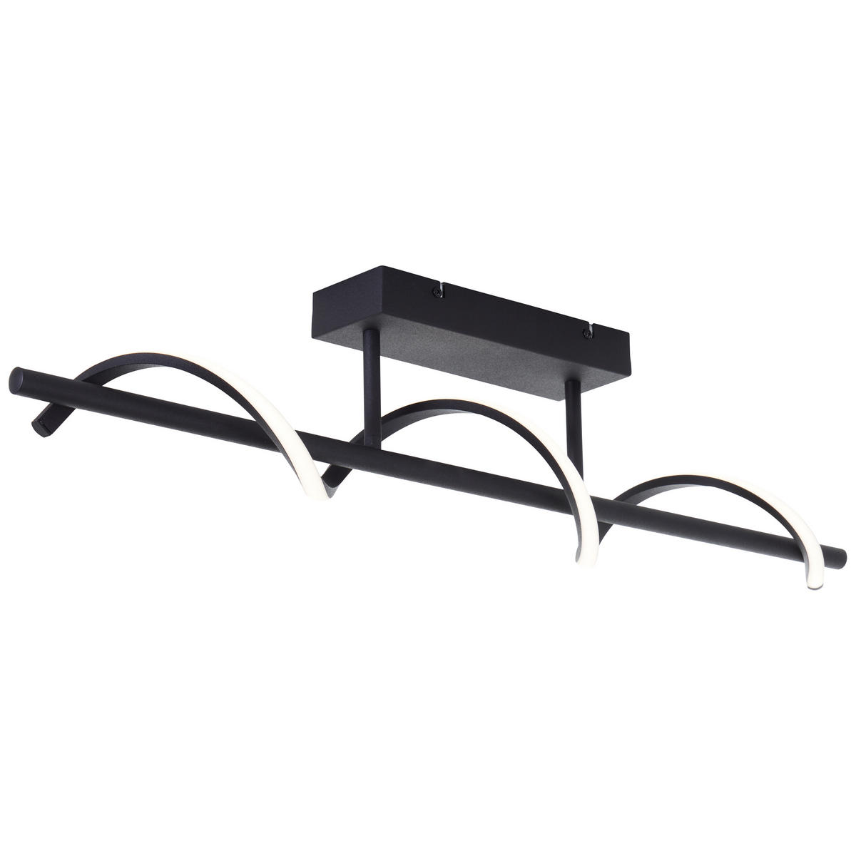 DECKENLEUCHTE Eunice G99268/76 - Schwarz, Metall (9.7/80/16cm) - Brilliant