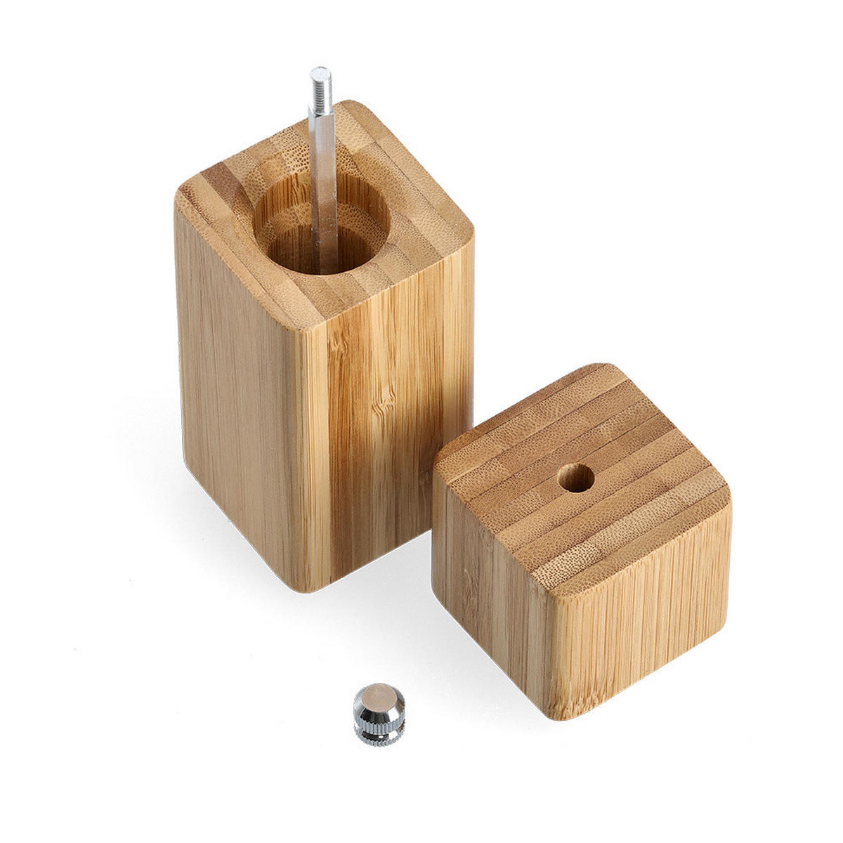 GEWÜRZMÜHLE für Salz und Pfeffer 5/5/13,5 cm - Braun, Naturmaterialen (5/13.5/5cm) - ZELLER