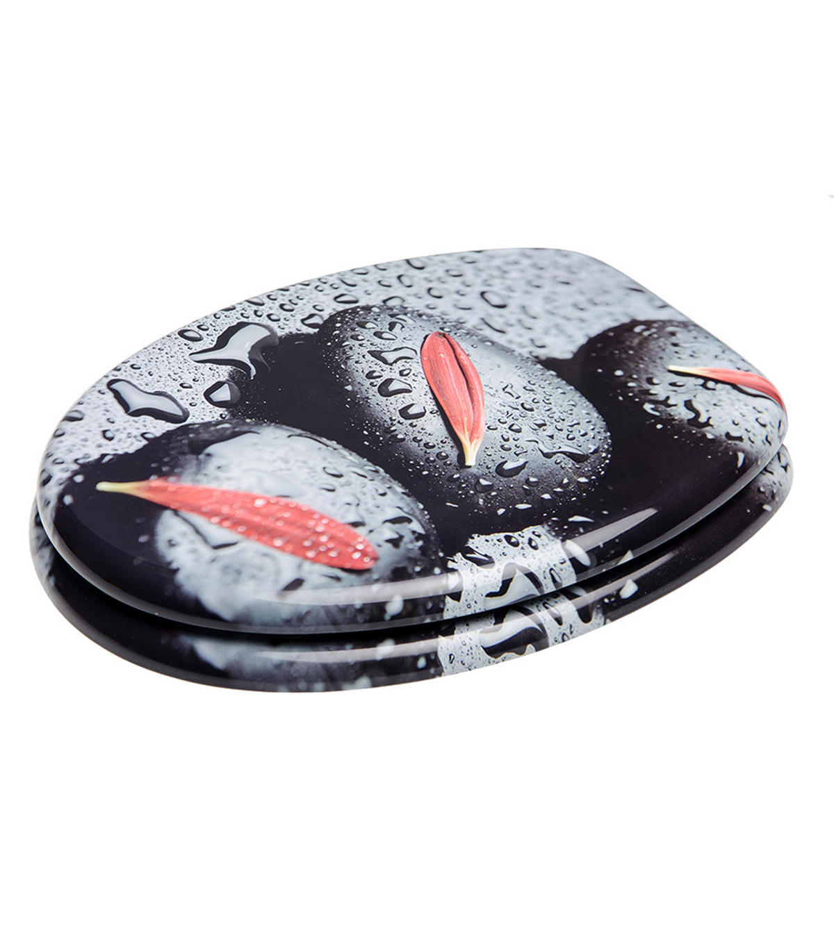 WC-SITZ Elegance - Schwarz, Holzwerkstoff (38/6/47cm) - Sanilo