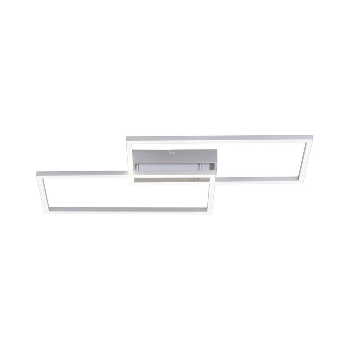 LED DECKENLEUCHTE Weiß matt - Weiß, Metall (60.5/32.5/6.5cm)