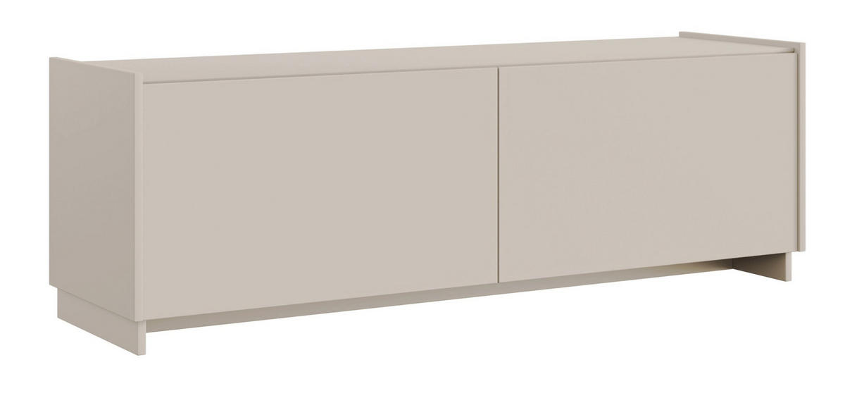 TV-LOWBOARD Magro 2-türig hängend oder stehend, Kaschmirgrau, 140 cm - Taupe, Holzwerkstoff (140/46.2/39cm) - Selsey