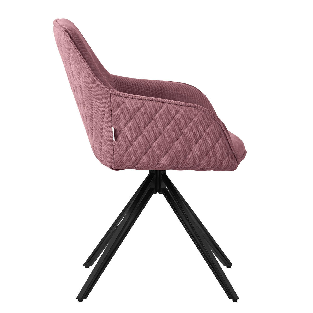 ESSZIMMERSTUHL 2er Set altrosa - Pink, Textil (61/84.5/57cm) - ML-DESIGN