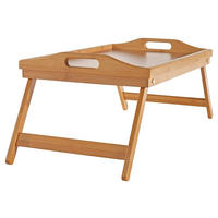 SERVIERTABLETT aus Bambus - Naturfarben, Kunststoff (30/24/50cm) - Zandiara