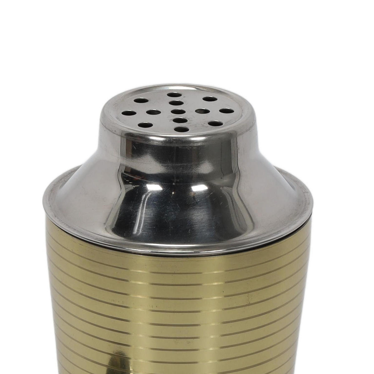 COCKTAIL-SHAKER aus Edelstahl 500 ml 8,5/8,5/22 cm - Goldfarben, Metall (8.5/22/8.5cm) - Excellent Houseware
