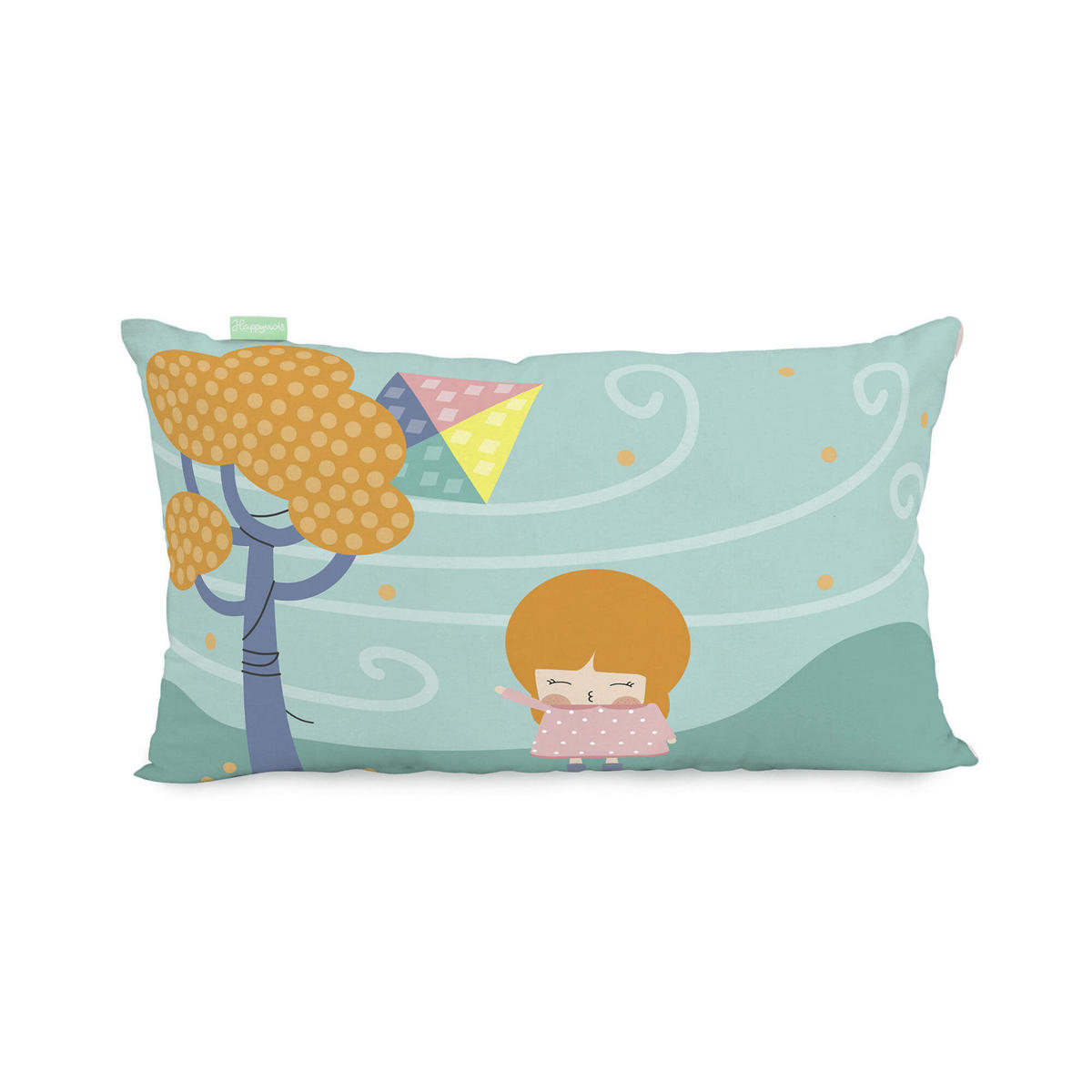 KISSENBEZUG kite 50x30 cm mehrfarbig - Multicolor, Textil (50/30cm) - Happy Friday