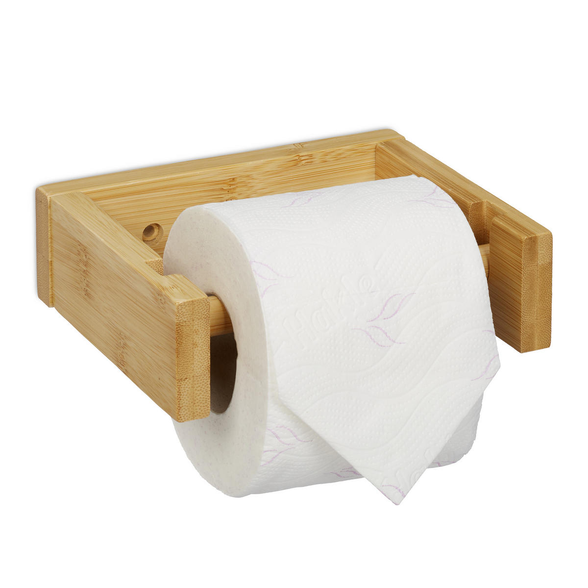TOILETTENPAPIERHALTER - Hellbraun, Holz (16/5/13cm) - Relaxdays