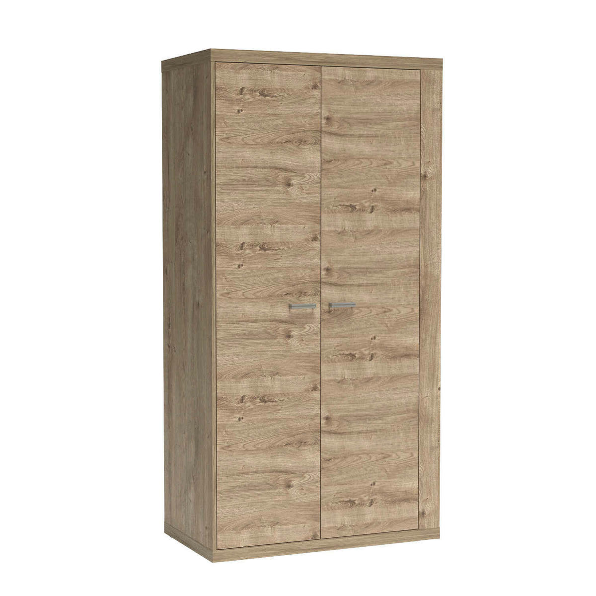 DREHTÜRENSCHRANK YASUO 102/200,5/57,5 cm 2-türig Eichefarben - Eichefarben, Holzwerkstoff (102/200.5/57.5cm) - MASSENO