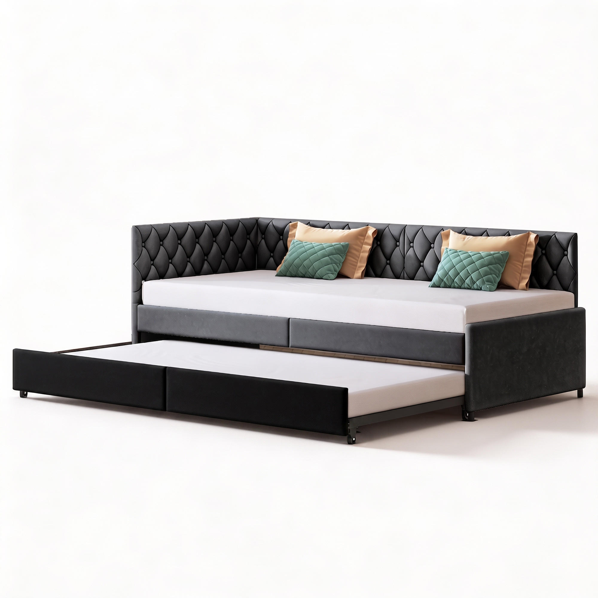 Genki Living Schlafsofa Grau 96x70x205 cm