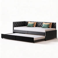 SCHLAFSOFA 2 sitzer, ausziehbar zum Bett 90(180)x200, mit Lattenrost, Samt Grau, für das Wohnzimmer - Grau, Holz/Textil (96/70/205cm) - GENKI LIVING