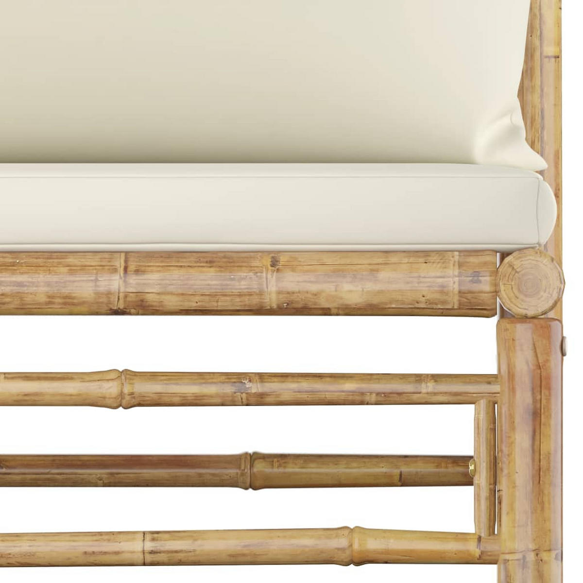 GARTENSET Resch 9-teilig - Weiß, Naturmaterialien - Nettlife