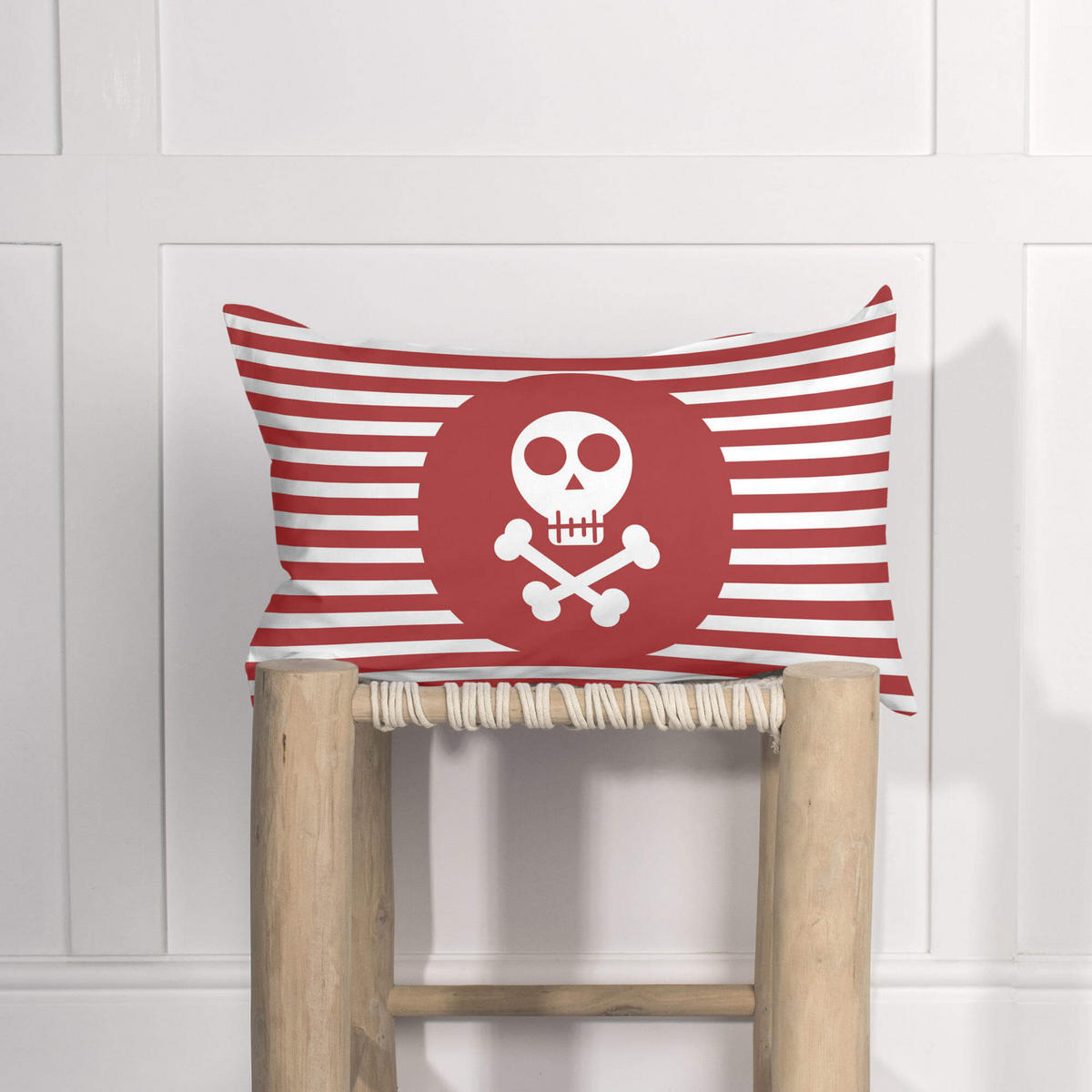 KISSENBEZUG pirata 50x30 cm mehrfarbig - Multicolor, Textil (50/30cm) - Happy Friday