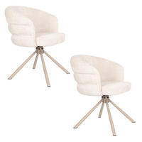 ESSZIMMERSTÜHLE Marjolein Armleuning Beige - 2 er Set - Beige, Kunststoff (62/77/63cm) - Housecraft Living